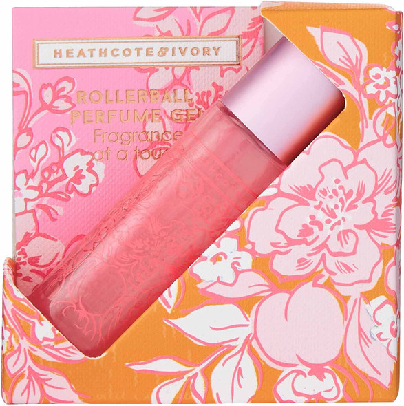 Heathcote & Ivory Florals Pinks and Pear Blossom Rollerball Perfume Gel With Vitamin E and Alcohol Free, 0.049 kg