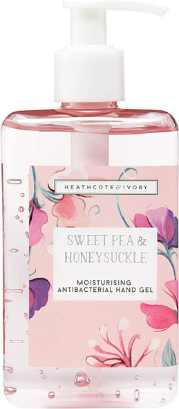 Heathcote & Ivory Sweet Pea & Honeysuckle Moisturising Antibacterial Hand Gel, 250Ml