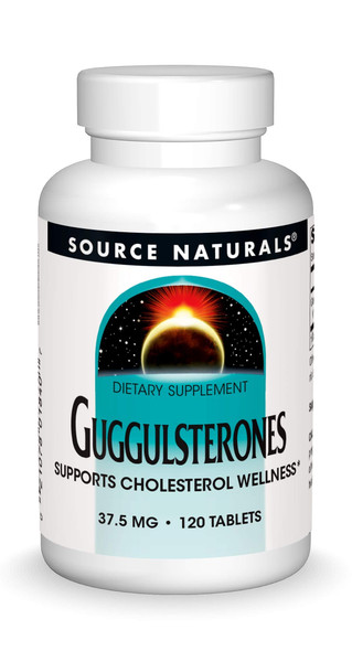 Source Naturals Guggulsterones 37.5 Mg Supports Cholesterol Wellness - 120 Tablets