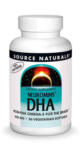 Source Naturals DHA, Neuromins 200 mg Non-Fish Omega-3 for the Brain - 30 Softgels