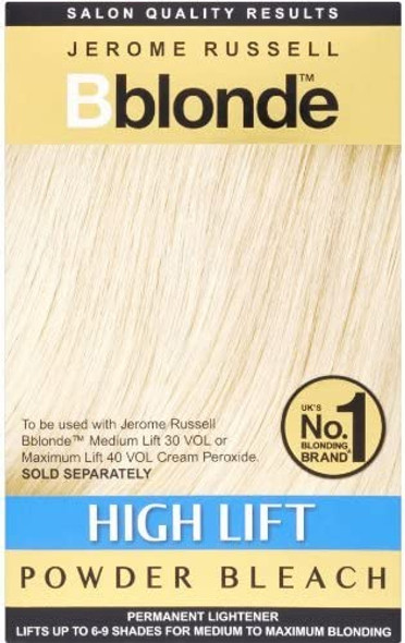 Jerome Russell B-Blonde High Lift Powder Bleach Sachets For Use With Cream Peroxide 4