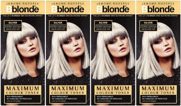 Jerome Russell BBlonde Maximum Colour Toner Silver (4 PACK)