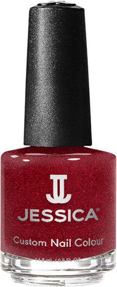 JESSICA Custom Nail Colour, Bedazzler, Red, 14.8 ml