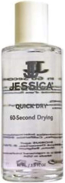 Jessica Nails Quick Dry Top Coat - 60 Second Drying - Salon Size 2oz