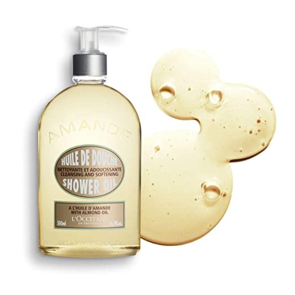 L'OCCITANE Luxury Size Almond Shower Oil 500ml| Almond Oil Luxury Body Wash| Moisturising and Nourishing