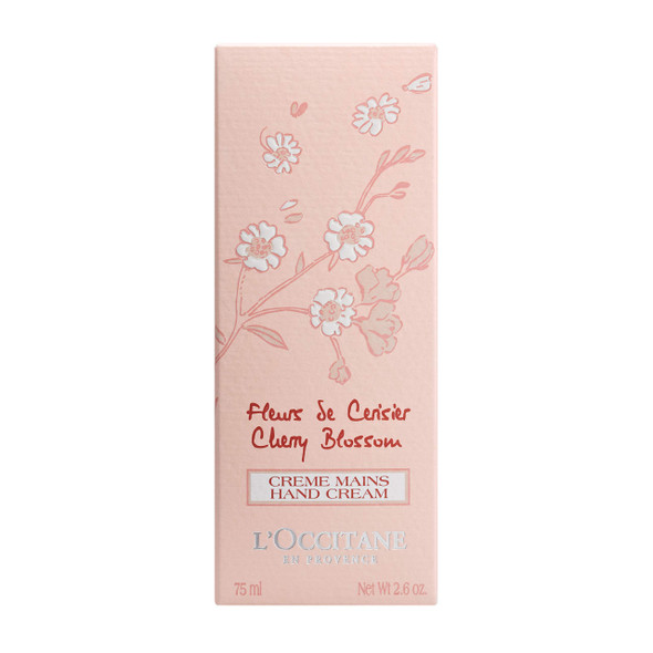 L'OCCITANE Cherry Blossom Hand Cream 75ml | Luxury Hand Cream | Nourishing Hand Cream For Dry Skin | Enriched With Shea Butter