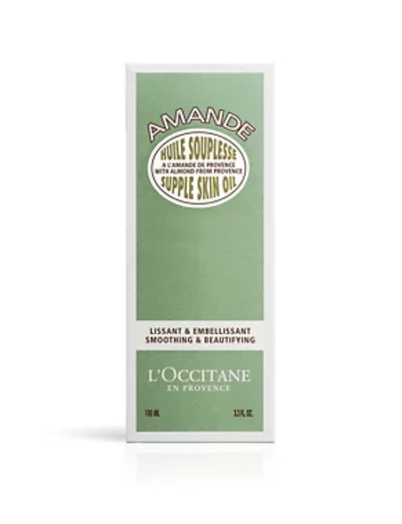 L'OCCITANE Almond Supple Skin Oil 100ml |Almond Oil For Moisturised Skin|Luxury Body Oil |Lightweight Women's Body Oil|For Dry Skin