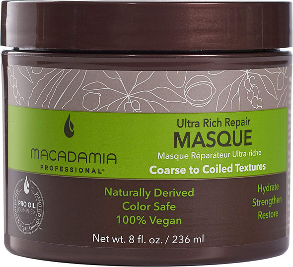 Macadamia Professional Ultra Rich Moisture Masque 236 ml, Pack of 1