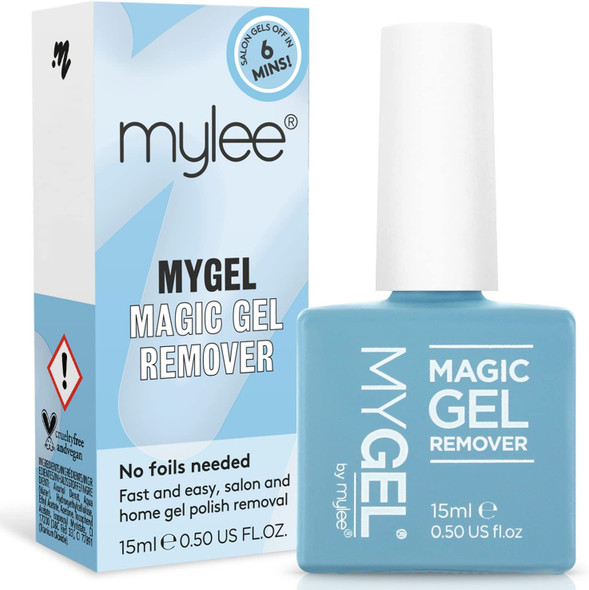MYGEL by Mylee Magic Gel Remover - Gel Acrylic Nail Polish Remover  Easily & Quickly Removes Soak-Off Gel Polish - 15ml