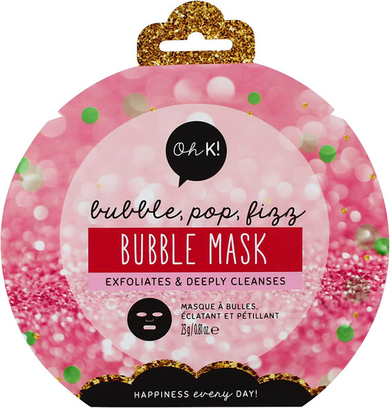 Oh K bubble, pop, fizz bubble mask