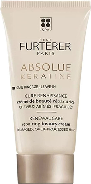 Rene Furterer Absolue Keratine Repairing Beauty Cream Damaged Over-Processed Hair 30ml