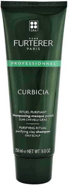 Rene Furterer Curbicia Purifying Clay Shampoo 250ml - Shampoo And Mask For Oily Scalp