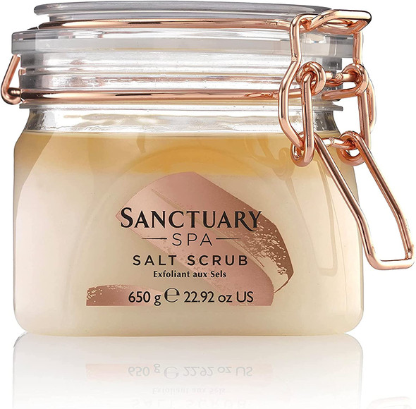 Sanctuary Spa Salt Body Scrub, Exfoliating Dead Sea Salt with Natural Oils, Vegan and Cruelty Free, 650g