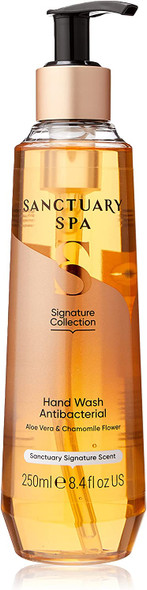 Sanctuary Spa Antibacterial Hand Wash, 250 ml with Antibacterial Hand Wash Refill, 500 ml, Vegan and Cruelty Free Liquid Soap Refills Bottle Twice