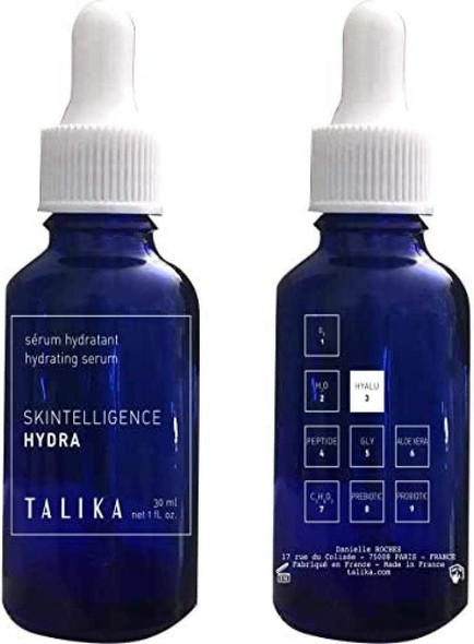 Talika - Moisturising Face Serum - Skintelligence Hydra Hydrating Serum - Light and Comfortable - Hyaluronic Acid Serum - Replenishes, Soothes and Restores Radiance - For All Skin Types - 30 ml
