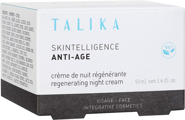 Talika - Skintelligence Anti-Age Regenerating Night Cream - Anti-Aging Face Cream - for Firm, Protected and Replenished Skin - Moisturiser for All Skin Types - 50 ml