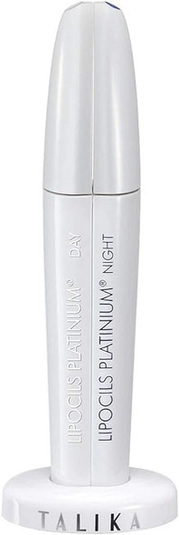Lipocils Platinium - Talika - Day And Night Double Serum Lash Multiplier - Booster Of Growth, Density And Pigmentation Of Lashes - Easy Application Brush, Foam Tip + Brush - 8.5 Ml