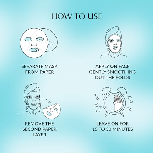 Talika Bio Enzymes After Sun Mask - Moisturizing & Soothing Fast Repair Face Mask - Biocellulose Sun Care Mask - Second Skin Effect Beauty Sheet Mask - 20G Talika Bio Enzymes After Sun Mask - Moisturizing & Soothing Fast Repair Face Mask - Biocellulose Sun Care Mask - Second Skin Effect Beauty Sheet Mask - 20G