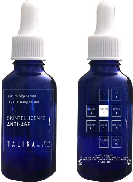 Talika - Skintelligence Anti-Age Regenerating Serum - Moisturising Anti-Aging Face Serum - Anti-Wrinkle, Firming and Lightening Skin Care - For All Skin Types - 30 ml