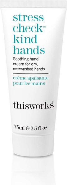 This Works Stress Check Kind Hands: Instant and Long-Lasting Hand Cream, Moisturiser with Shea Butter, Vitamin E and Ylang Ylang Essential Oils, Suitable for Dry and Sensitive Hands, 75ml