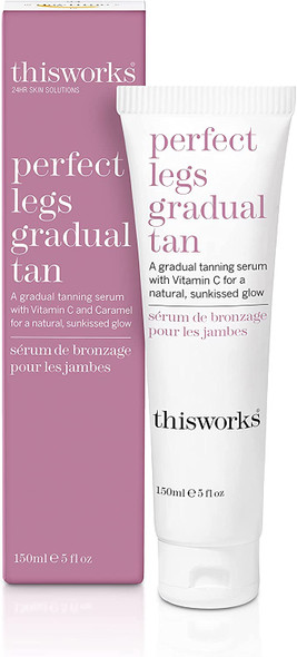 This Works Perfect Legs Gradual Tan: A Streak-Free Self-Tanning Serum Infused with Vitamin E, Shea Butter and Essential Oils 150ml