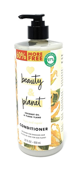 Love Beauty and Planet Conditioner | 22 Fl Oz (Coconut Oil & Ylang Ylang)