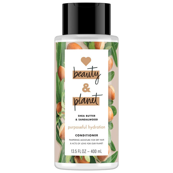 Love Beauty and Planet Purposeful Hydration Shea Butter & Sandalwood Cleansing Conditioner, 13.5 oz
