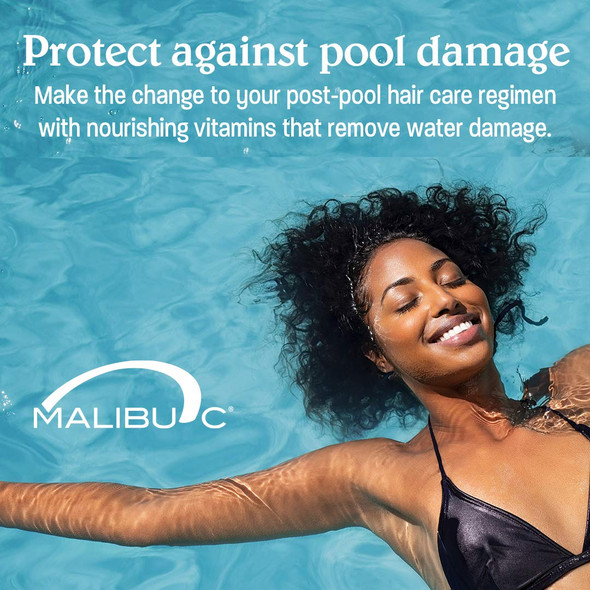 Malibu C Swimmers Wellness Shampoo, Orange Sorbet Blended with Malibu Fusion, 33.8 Fl Oz