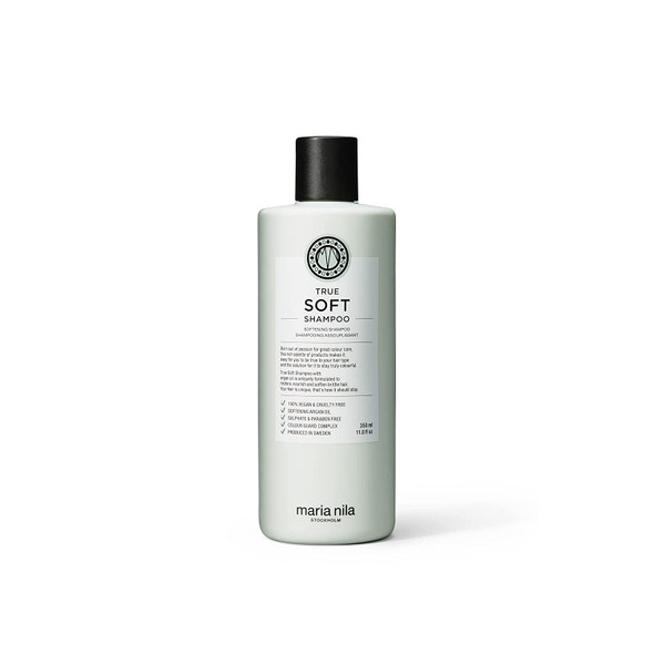 Maria Nila True Soft Shampoo 11.8 Fl Oz, For Dry Hair, Argan Oil Remoisturises & Reduces Frizz, 100% Vegan & Sulfate/Paraben free