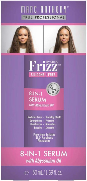 Marc Anthony Bye Bye Frizz Serum 8-In-1 1.69 Ounce (50ml) (3 Pack)