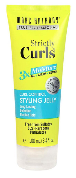 Marc Anthony Strictly Curls 3X Moisture Styling Jelly 3.4 Ounce (100ml) (6 Pack)
