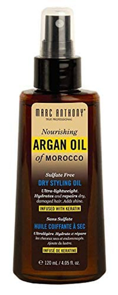 Marc Anthony Argan Oil Dry Styling Oil 4.05 Ounce Pump (120ml) (3 Pack)