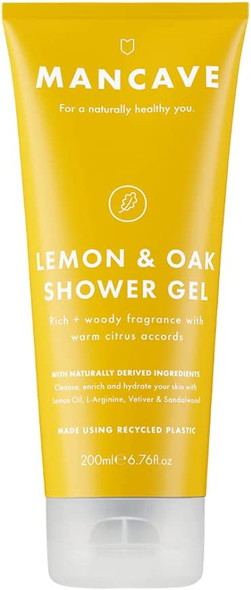 Mancave Natural Lemon & Oak Shower Gel, 6.76 fl. Ounce
