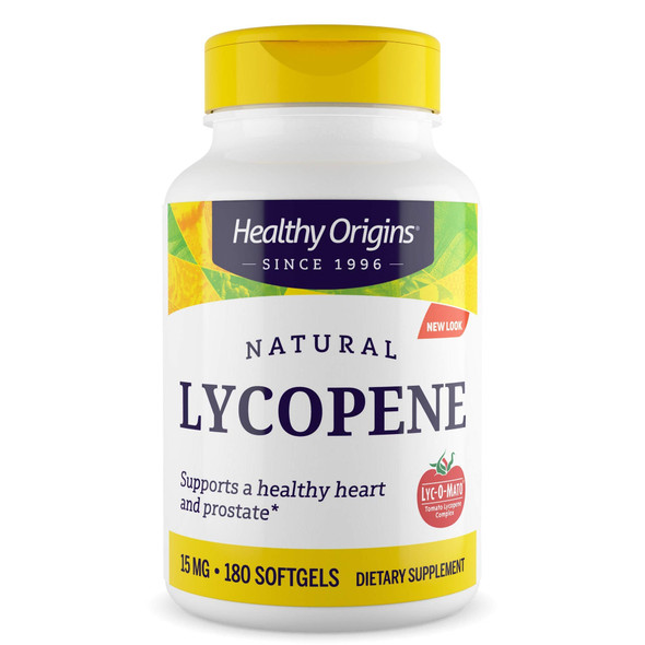 Healthy Origins LYC-O-Mato Lycopene (Non-GMO) 15 mg, 180 Softgels