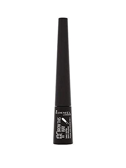 Rimmel Brow This Way 3In1 Powder Shake 004 Soft Black