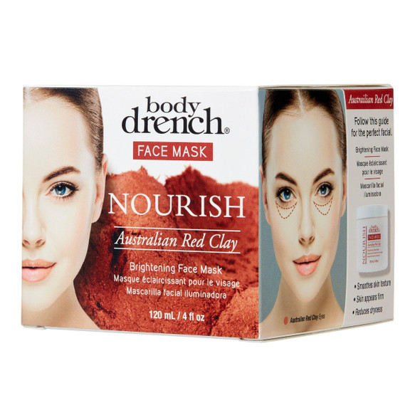 Body Drench Nourish Australian Red Clay Brightening Mask | 4 Fl Oz