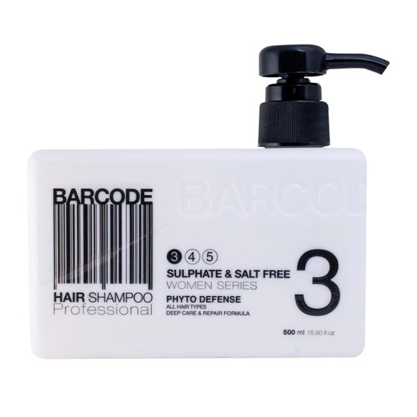 Barcode Hair Shampoo Sulfate & Salt Free | 500 Ml