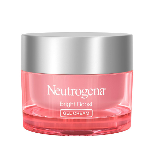 Neutrogena Bright Boost Brightening Gel Moisturizing Face Cream with Skin Resurfacing and Brightening Neoglucosamine for smooth skin, Facial Cream with AHA, PHA, and Mandelic Acids, 1.7 fl. oz