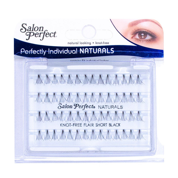 Salon Perfect Short Black Natural Knot-Free Individual Eyelash