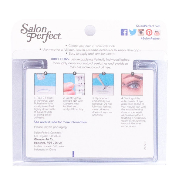 Salon Perfect Medium Black Custom-Eyes Flares Individual Eyelash