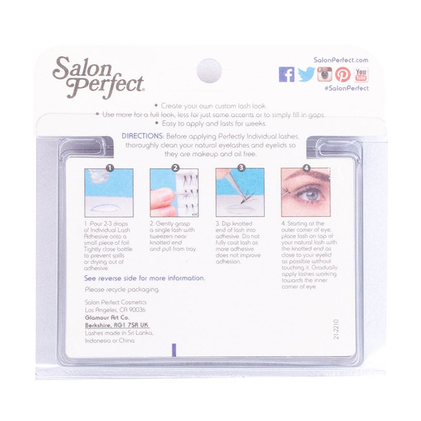 Salon Perfect Short Black Custom-Eyes Flares Individual Lash