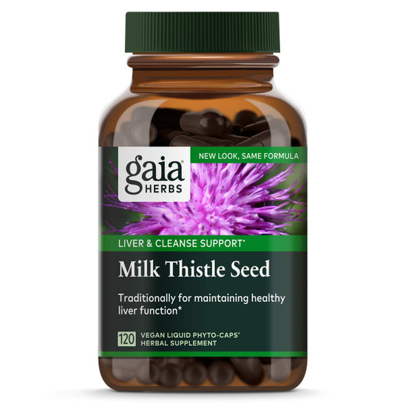 Gaia Herbs Milk Thistle Seed Liquid Phyto-Capsules, 120 Count