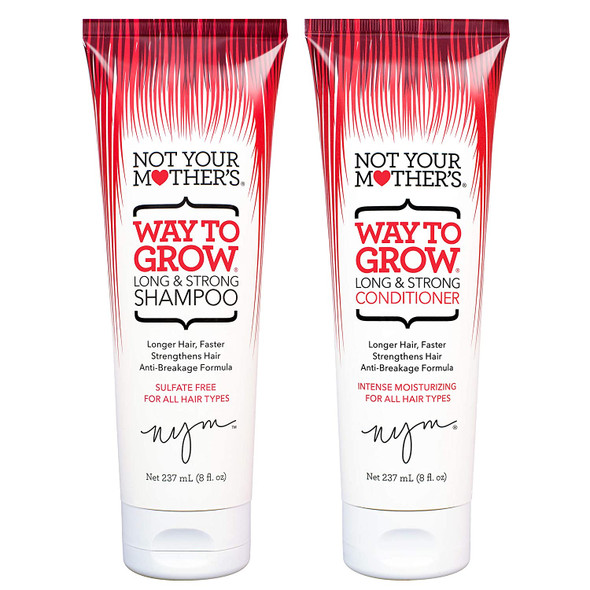 Not Your Mother's Way To Grow Damage Protecting Shampoo & Conditioner Duo Pack 8 oz (1 of each), for longer stronger hair