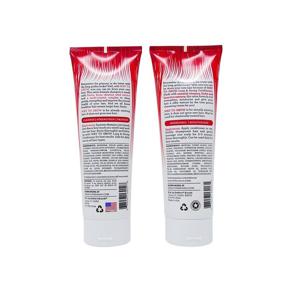 Not Your Mother's Way To Grow Damage Protecting Shampoo & Conditioner Duo Pack 8 oz (1 of each), for longer stronger hair