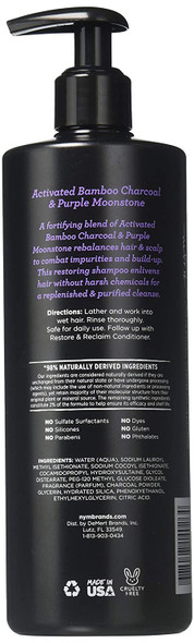 Not Your Mother's Activated Bamboo Charcoal & Purple Moonstone Shampoo, Multi, 16 Fl Oz