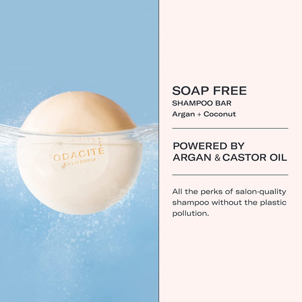 ODACITE Odacite Shampoo Bar for Hair Care - Argan & Coconut 552M Natural Soap Bar - Cleansing Shampoo to Hydrate & Moisturize Skin 3.7Oz