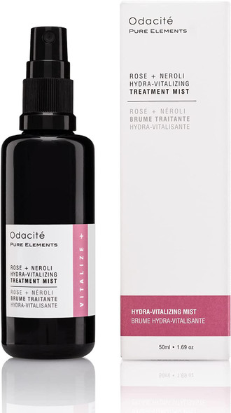 Odacite Face Serum for Anti Aging - Rose + Neroli Hydra-Vitalizing Treatment Mist, Facial Spray for Hydration, Balance Skin with This Active Infused Face Spray Mist, Cleansing Facial Mist, 1.69 fl. oz