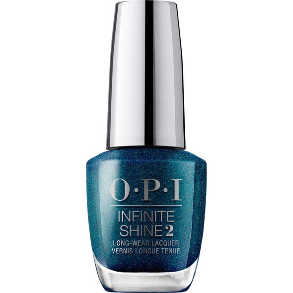 OPI Infinite Shine 2 Long-Wear Lacquer, Nessie Plays Hide & Sea-k, Blue Long-Lasting Nail Polish, Scotland Collection, 0.5 fl oz