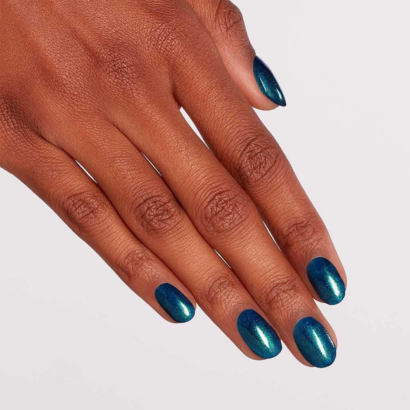 OPI Infinite Shine 2 Long-Wear Lacquer, Nessie Plays Hide & Sea-k, Blue Long-Lasting Nail Polish, Scotland Collection, 0.5 fl oz