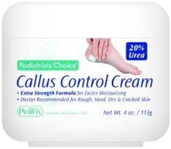 Pedifix Podiatrists Choice 20% Urea Callus Control Extra Strength Foot Cream 4 Oz. (113g)